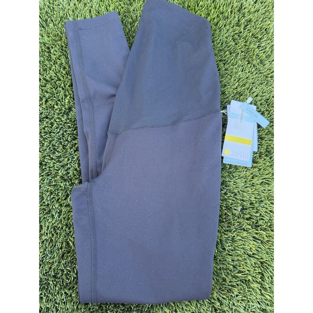 NEW Z by Zella 7/8 Maternity Leggings w/ Pockets Black Size Extra Small XS